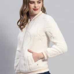 Monte Carlo Off White Regular Fit Sweatshirt image 3