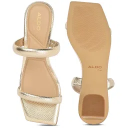 Aldo Women's Gold Casual Sandals image 3