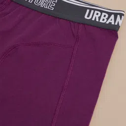 URBAN ADVENTURE Men Pack of 2 Mid-Rise Anti-Bacterial Short Trunks 2P-UAM-007(WINE-BLK) image 3
