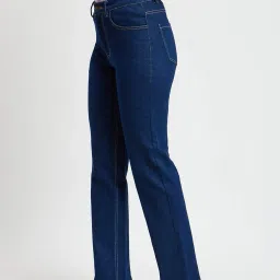 Fablestreet Navy Cotton High Rise Jeans image 3