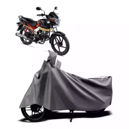 Auto Pearl Two Wheeler Cover with Bag for Mahindra Centuro Rockstar, Silver-picture-13