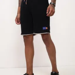 showoffff Showoff Black Cotton Regular Fit Shorts image 3