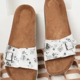 Mozafia Women's White Slides-picture-47