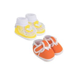 NESKA MODA Girls Orange Cotton Booties-image-26