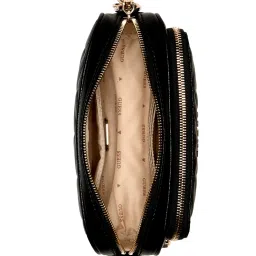 Guess Black Quilted Anning Crossbody Camera Bag image 3
