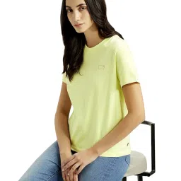 Levi's Lime Green Cotton Relaxed Fit Graphic Top image 3