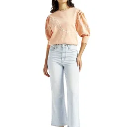 Levi's Light Blue Cotton Regular Fit Jeans image 3