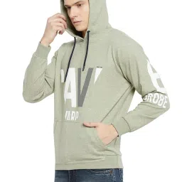 Duke Fungus Green Regular Fit Printed Hooded Sweatshirt image 3