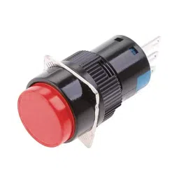 JIGO Round Shape Push Button in Red Color and 24 VDC/220 VAC Voltage, JG-FU16 (Pack of 10)-picture-39