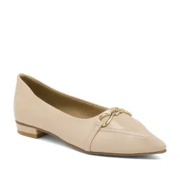Flat N Heels Women's Beige Falt Ballets image 3