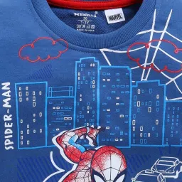 BISKID Boys Blue Cotton Printed Sweatshirt image 3