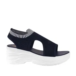 Shoetopia Kids Navy Ankle Strap Sandals image 3
