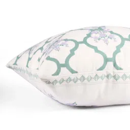 STITCHNEST Lavender Canvas Summer Buds Cushion Covers - Set of 5 image 3