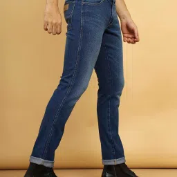 Wrangler Dark Blue Slim Fit Low Rise Jeans image 3