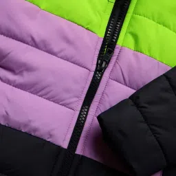 The Souled Store Kids Multicolor Cotton Color Block Full Sleeves Jacket image 3