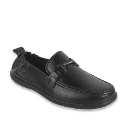 Metro Men's Black Casual Loafers image 3