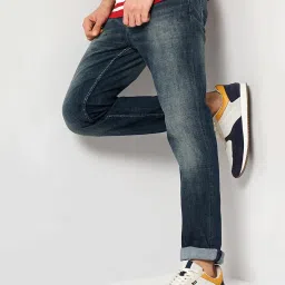 celio celio* Dark Blue Slim Fit Lightly Washed Jeans image 3