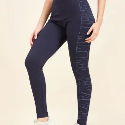 Sweet Dreams Navy Printed Sports Tights image 3