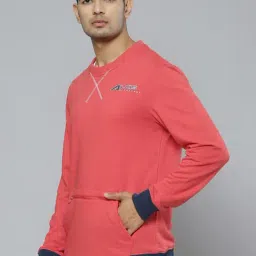 ALCIS Red Regular Fit Round Neck Sweatshirt image 3