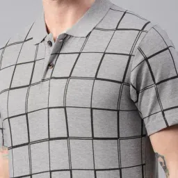 Kryptic Grey Melange Polo T-Shirt image 4