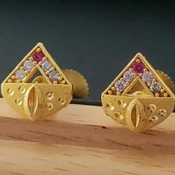 niva fashion Gold-Plated Stones Studded Studs-picture-25