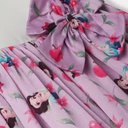 Nauti Nati Girls White And Pink Graphic Print Dress image 4