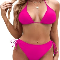 MON FASHION COLLECTION Halter Neck Swim Bikini Set image 5