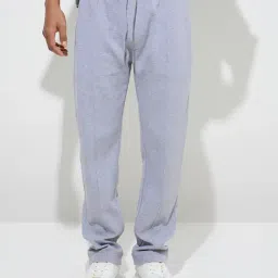 studiofit men Studiofit by Westside Grey Relaxed-Fit Cotton-Blend Track Pants-picture-30