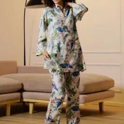 SAY Beige Printed Pyjamas Set image 3