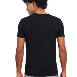 Being Human Black Regular Fit Logo Printed T-Shirt image 2
