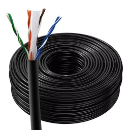 GITRU 100 m CAT6 Direct Burial 23 AWG Solid Bare CCA Ethernet Cable GT100MCAT6BLK (Black)-picture-26