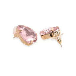 Rubans White & Pink crystal Stone Studded Jewellery Set image 5