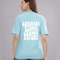 FALTU.CO Women Printed Drop-Shoulder Sleeves Pure Cotton T-shirt-image-43