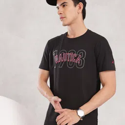 Nautica Brand Logo Applique T-shirt-image-42