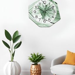 OLIVE TREE White & Black Printed Geometric Wall Clock-picture-18