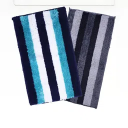 CROWN MATTINGS Blue 1400 GSM Microfibre Bath Rugs-picture-17