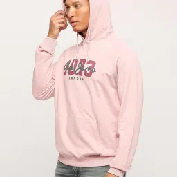 Pepe Jeans Spritzer Pink Cotton Regular Fit Printed Hooded Sweatshirt image 3