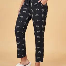 Dreamz by Pantaloons Black Cotton Printed Pyjamas image 3