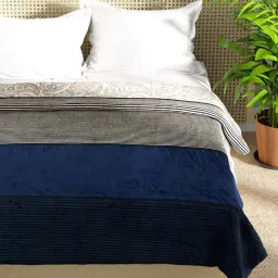 Bianca Nautical Brown Microfibre 250 GSM Double Bed Blanket image 3