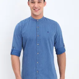 Allen Solly Men Custom Opaque Striped Casual Shirt-picture-28