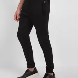 Tribe by Allen Solly Black Cotton Regular Fit Joggers image 3