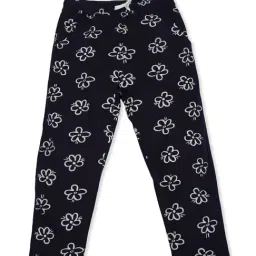 Bodycare Girls Navy Blue Cotton Printed Trackpants-image-40