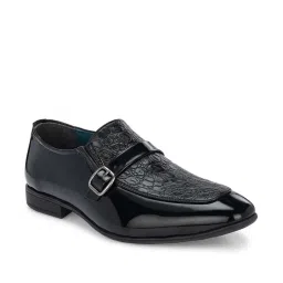 San Frissco Men's Black Monk Shoes image 3