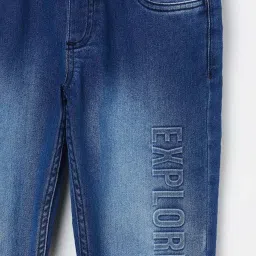 Fame Forever by Lifestyle Kids Blue Cotton Slim Fit Jeans image 3