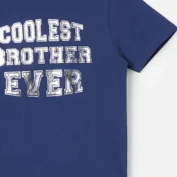 Fame Forever by Lifestyle Kids Blue Cotton Printed Tee image 3