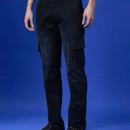 Pepe Jeans Black Straight Fit Cargo Jeans image 3