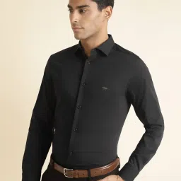 ANDAMEN Black Slim Fit Shirt image 3
