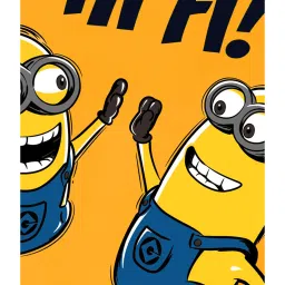 Kidsville Kids Yellow Minions Print T-Shirt image 3