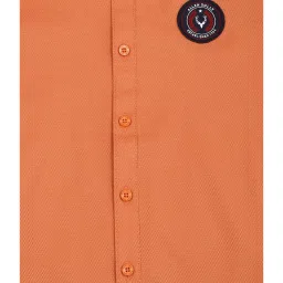 Allen Solly Junior Orange Solid Full Sleeves Shirt image 3