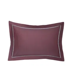 Maspar Solid Red 300 Cotton Standard Pillow Case Set image 3